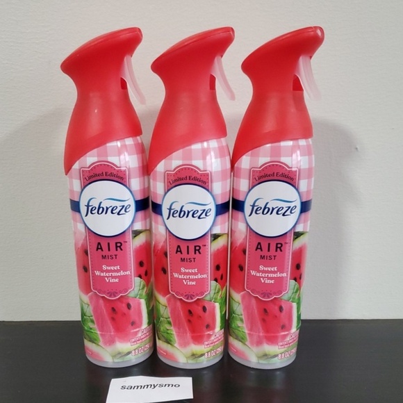 $8 Febreze Air Mist SWEET WATERMELON VINE Scent Air Refresher 8.8 oz. x3 - Picture 1 of 2